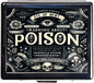 Cute and Portable Metal Pill Organizer – 8 Compartments, Elegant Chrome Finish, Ideal for Travel and Daily Use (Vintage Poison)