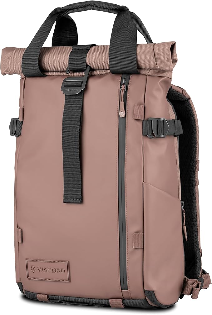 WANDRD All New PRVKE 15L V4 Camera Backpack: Built-In Camera Cube Travel Backpack with Quick Side Access, Rolltop Expansion, Clamshell Opening, Magnetic Tote Handles