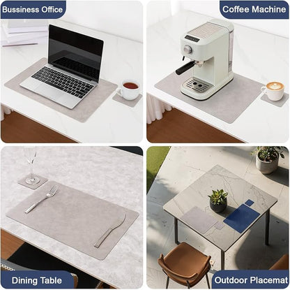 Vinyl Placemats Set of 6, Dual Sided Place Mats