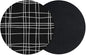 Simple Grid Coasters Set of 2 Absorbent Coasters