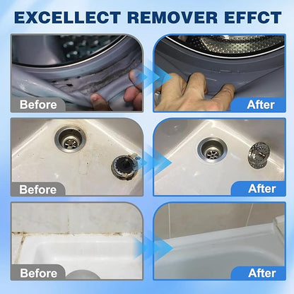 Mold stain removal gel cleaner, washing machine cleaner, washing machine, refrigerator seals, tile caulking agent, kitchen sink bathroom cleaning caulking agent suitable gel