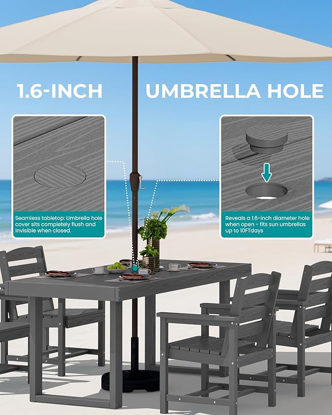 SERWALL HDPE Outdoor Dining Set
