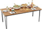 Tangkula 79 Inch Outdoor Dining Table
