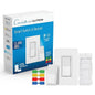 Lutron Claro Smart Switch 3-Way Kit for Caseta Smart Lighting, Includes Wall Plate, Pico Paddle Remote, and Bracket, Neutral Required, DVRF-PKG1S-WH