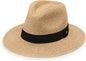 Wallaroo Hat Company Women’s Petite Palm Beach Fedora – UPF 50+ UV Protection Sun Hat, Packable, Adjustable, Small Size