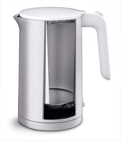 ZWILLING Enfinigy Cool Touch 1.5-Liter Electric Kettle, Cordless Tea Kettle & Hot Water, Silver