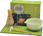 Matcha Whisk Set, 7 Pcs Matcha Set Includes Bowl, Whisk, Holder, Sifter, Bamboo Scoop, Spoon Rest and Tea Towel - Matcha Kit for Matcha Lovers (Mottled Green)