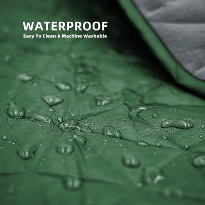 Outdoor Waterproof Blanket, Foldable Fleece Stadium Blanket for Outdoor Sports Event, Camping, Concerts, Car, Pet, Picnics - Windproof, Wearable, Machine Washable 80" x 58"