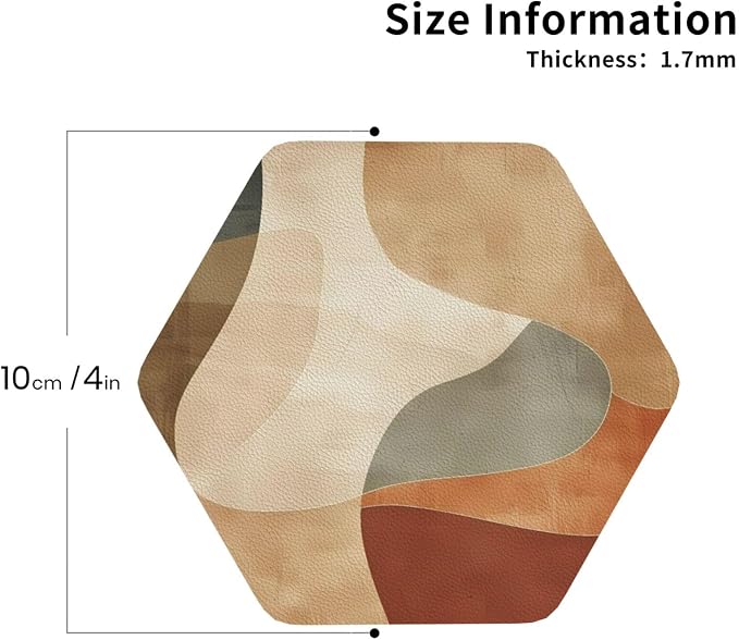 Minimal Abstract Shapes Print Coasters