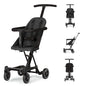 Dream On Me Lightweight and Compact Coast Rider Stroller with One Hand Easy Fold, Adjustable Handles and Soft Ride Wheels, Black