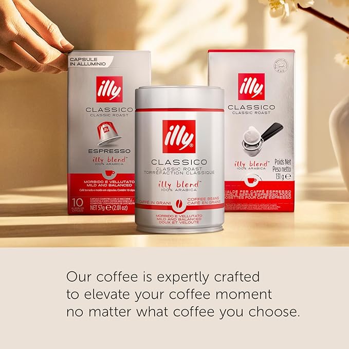 illy E.S.E. Coffee Pods - Single-Serve Capsules – Intenso Dark Roast - Notes Of Cocoa & Dried Fruit - For E.S.E Machines - Extraordinary Aroma & Body – 18 Count, 12 Pack