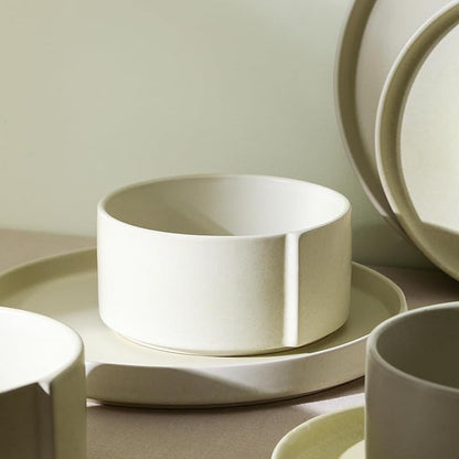 Stone Lain Bao 4-Piece Bowl Set Stoneware, Beige