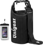 Unigear Dry Bag Waterproof, 2L/5L/10L/20L/30L/40L Floating and Lightweight Bags for Kayaking, Boating, Fishing, Swimming and Camping with Waterproof Phone Case
