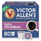 Victor Allen's Coffee Decaf 100% Colombian, Medium Roast, 80 Count, Single Serve Coffee Pods for Keurig K-Cup Brewers
