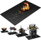 48x30 inch Under Grill Mats for Outdoor Grill, Double-Thickened Fireproof Patio Deck Protector Mat, Oil-Proof Waterproof BBQ Mat for Under Grill, Fireplace/Fire Pit Mat Grill Floor Pads