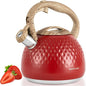 Tea Kettle,2.5 Quart Stovetop Tea Kettles Loud Whistle,Food Grade Stainless Steel Water kettles for Stove Top with Anti-hot Ergonomic Handle,Suitable for All Heat Sources