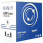 VIVO 500ft Bulk Cat6 Wire, CCA Ethernet Cable, 23 AWG, UTP Pull Box, LAN Network, Blue, CABLE-V006B