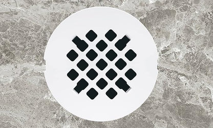 Artiwell 4-1/4” OD Snap-in Shower Drain Cover, Round Shower Drain Strainer Grid, Replacement Cover, Designed for Long-Lasting