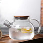 Glass Teapot Stove Safe, with Removable Filter Infuser, Suit for Loose Leaf Tea and Flowering Tea (33.8oz)