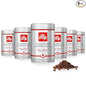 Illy Whole Bean Coffee, Classico Medium Roast - Mild & Balanced - 100% Arabica - Whole Beans - Pressurized Packaging Sealed for Freshness - 8.8oz can (Pack of 6)