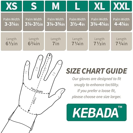 Kebada W1 Safety Work Gloves, PU Coated Touch Screen Work Gloves with Grip, Bulk Pack Working Gloves for Warehouse, Construction, Gardening and Mechanic Use, Black, 50 Pairs, XXL