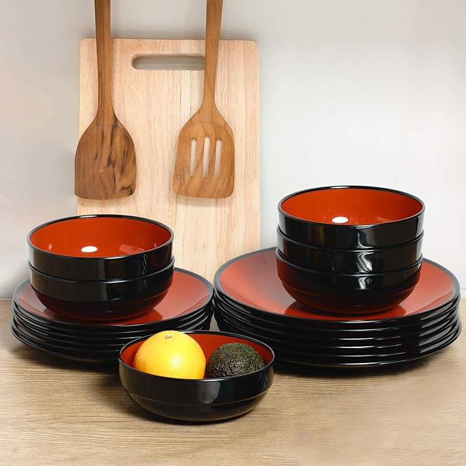 TP 18-Piece Melamine Dinnerware Sets, Service