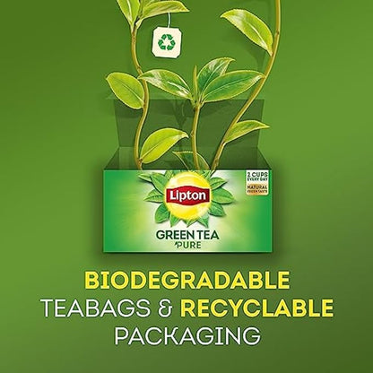 Lipton Peach Green Tea Bags, Flavored, Unsweetened Teabags for Hot Tea or Peach Iced Tea with Caffeine and Flavonoids, 120 Total Tea Bags (20ct - Pack of 6)