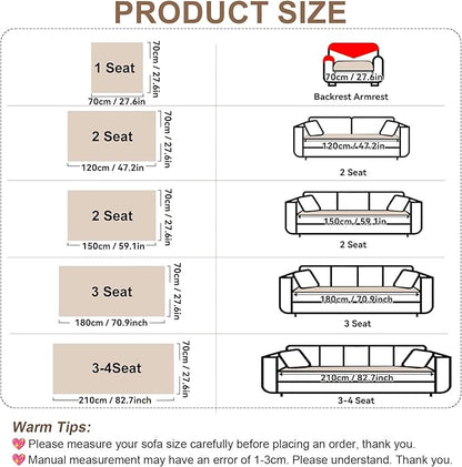 OTOB Couch Cover for Dogs Washable Pet Friendly, Non Slip Plush Funny Fuzzy Loveseat Sofa Cushion Slipcovers, All Seasons Geometric Jacquard Soft & Cozy Pet Bed Mat Protector (Coffee, 27.6" x 47.2")