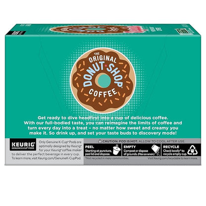 The Original Donut Shop Regular, Keurig Single Serve K-Cup Pods, Medium Roast Coffee, 60 Count, (6 Packs of 10)