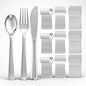EI 360pcs Silver Plastic Silverware,Plastic Spoons and Forks,Plastic Silverware Heavy Duty,Disposable Plastic Cutlery include 120pcs Plastic Forks,120pcs Plastic Spoons and 120pcs Plastic Knives