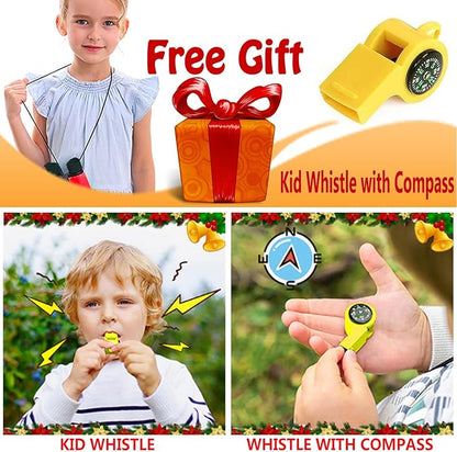 Kids Binoculars Best Gifts for 3-12 Years Boys Girls High-Resolution Optics Shockproof Mini Compact Binocuolar Toys Folding Small Telescope for Bird Watching Camping Outdoor Play