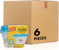 Glad GladWare Design Series Food Storage Containers - Medium Rectangle - Meal Container Holds up to 24 Ounces of Food - Lock Tight Seal, 4 Count - 6 Pack