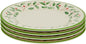 Lenox 863668 Holiday 4-Piece Melamine Accent Plate Set, 12 cubic inches, Christmas Dinnerware, Hosting