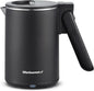Elite Gourmet Dual Voltage 120-230V, Travel Double Wall Insulated Cool-Touch, 0.6L Electric Kettle Stainless Steel Interior, Hinged-Locking Lid, Auto Shut-Off, Boil Dry Protection, Black