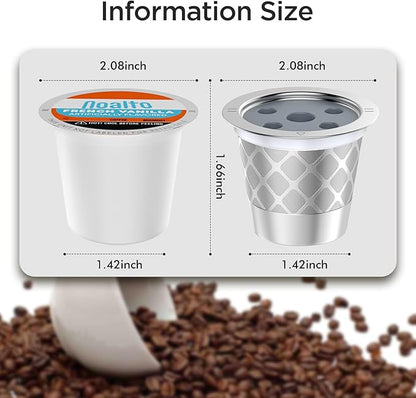 Reusable K Cup for Ke K Supreme machine- permanent ke coffee filter Refillable K cups for Ke K Supreme Plus Coffee Makers(2pcs)