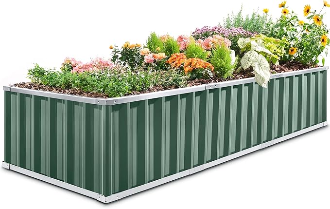 KING BIRD Galvanized Raised Garden Bed