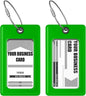 Luggage Tags Business Card Holder by TUFFTAAG - Durable Travel ID Bag Tag, Secure & Flexible, Perfect for Suitcases, Backpacks, and Carry-Ons, Easy Identification