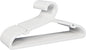 30 Pack Clothes Hangers, Non Slip Plastic Coat Hangers, Space Saving Hangers, Heavy Duty, Hanging Dry Wet Clothes, 16.4" x 8.3", White, UAPY0530W