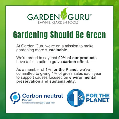 Garden Guru Straight Stainless Steel Pruner Pruning Shears Clippers Snips Sharp Bonsai Cutter Plant Trimming Scissor Straight Blade Garden Scissors Tool -Great for Roses Flowers Herbs Fruits (4 Pack)