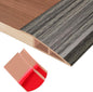 Floor Transition Strip Self Adhesive Vinyl Door Threshold for Doorways Carpet Edging Trim Overlap Edge Reducer for Laminate Floor, Carpet, Tile (Grayish Brown Wood Grain, 2/5" to 3/5", 6.6Ft)