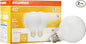 LEDVANCE Sylvania G25 LED Light Bulb, 40W Equivalent Efficient 4W, 10 Year, Non-Dimmable, 350 Lumens, 2700K, Soft White - 2 Pack (40214)