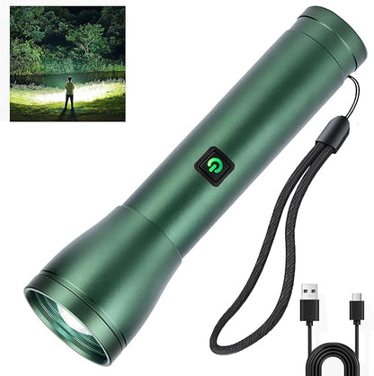 Rechargeable Flashlights High Lumens 990, 3 Modes Super Bright 140° Wider Beam