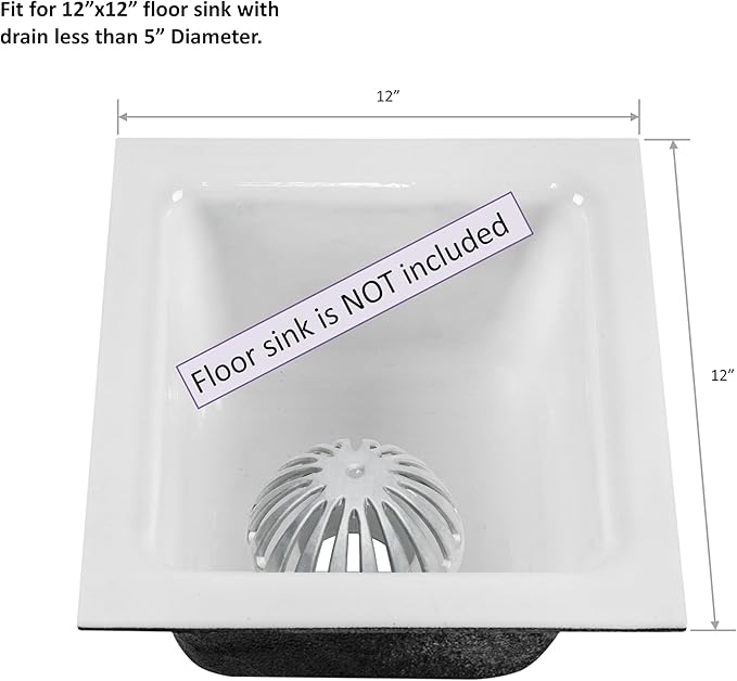 Leyso Heavy Duty Aluminum Drain Cover, Sink Drain Cover, Floor Drain Cover, Dome Strainer Cover for Compartment Sink, Kitchen, Outdoor, Garden, Restaurant 5-1/2" W x 2-1/4"H (3 PCS)