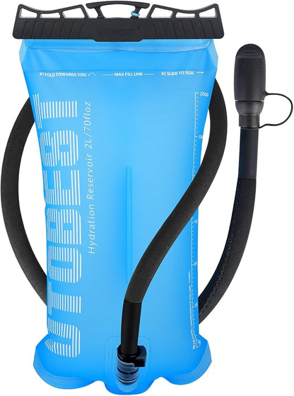 Hydration Bladder,TPU Water Bladder,Water Bladder for Hiking Backpack,BPA Free,Wide Opening,Leak-Proof,Water Reservoir for Hiking Cycling Camping Running