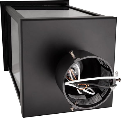 Mayfield Outdoor Post Top Light with 3-Inch Pier Base Mount Fitter, Black – Design House, 590299