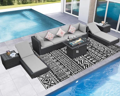 NICESOUL 9 Piece Patio Set