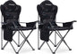 Camping Chairs, Outdoor Folding Chairs 2 Pack for Heavy People, Folding Chairs for Outside, Camp Chairs with Cup Holder & Cooler Bag, Supports up to 300lbs (2 Pcs, Camo)
