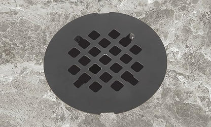 Artiwell 4-1/4” OD Snap-in Shower Drain Cover, Round Shower Drain Strainer Grid, Replacement Cover, Designed for Long-Lasting