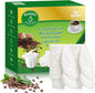 Aussen Disposable Coffee Paper Filters Replacement Kerig Filter Fit All Keurig Single Serve Filter Brands Compatible with Reusable Single Serve Pods Keurig Coffee Maker (White with Lid, 300pcs)