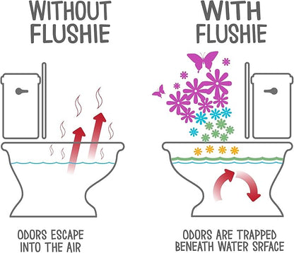Flushie Pre-Toilet Spray for Poop Travel Size Toiletries Bathroom Spray for Poop Spray for Toilet Deodorizer Traveling Essentials Poop deodorizer Poop Odor eliminator 4oz (Assorted Mix, 4 Pack)